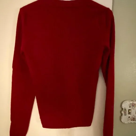 Ann Taylor cashmere sweater v-neck M - Picture 6 of 9